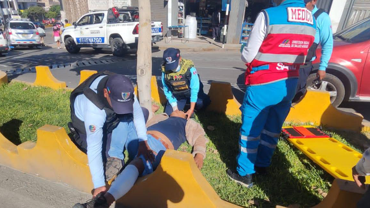 Serenazgo atiende dos accidentes en menos de seis horas en Mariscal Nieto