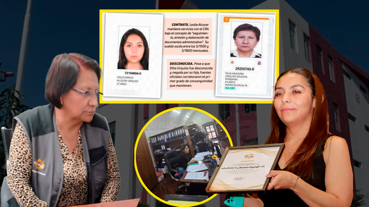 Jefa de Recursos Humanos del Gobierno Regional de Arequipa factura junto a su hija