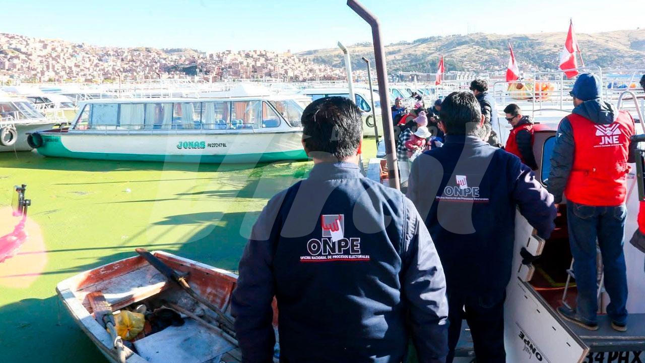 Distribuyen material electoral en Puno